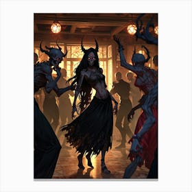 Demon Dancers 1 Canvas Print