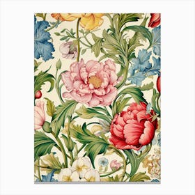 Wallpaper Floral Pattern 7 Canvas Print