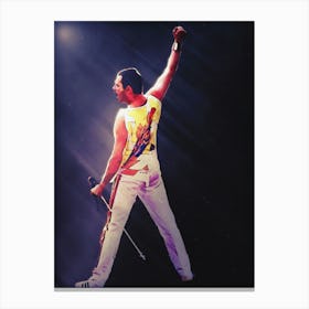 Superstars Of Freddie Mercury Live In Rock On You Canvas Print