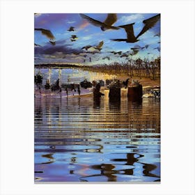 Birds In Flight Canvas Print