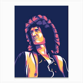 Brian May Queen Pop Art Canvas Print