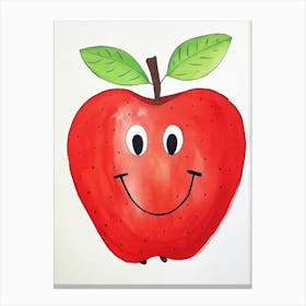 Friendly Kids Apple 1 Canvas Print