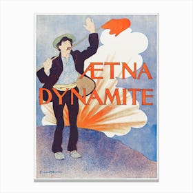 Aetna Dynamite (1895), Edward Penfield Canvas Print