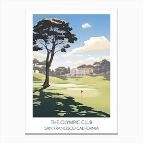 The Olympic Club (Lake Course)   San Francisco California 3 Canvas Print