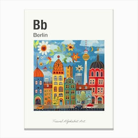Kids Travel Alphabet  Berlin 4 Canvas Print