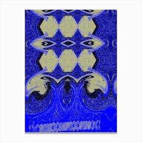 Abstract Blue And Yellow Canvas Print