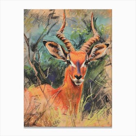 Antelope Pastel Watercolour 2 Toile