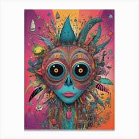 Alien Head Canvas Print