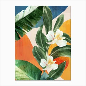 Tropical Summer Abstract Art 6 Canvas Print