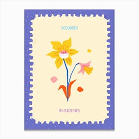 December Birth-month Flower Narcissus 1 Canvas Print