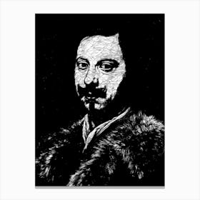 Evangelista Torricelli Black In White Canvas Print