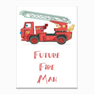 Fire Truck Canvas Print