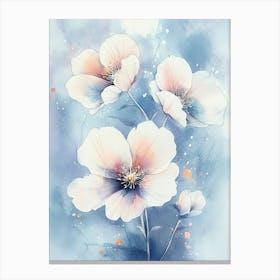 Watercolor Flowers 1 Canvas Print