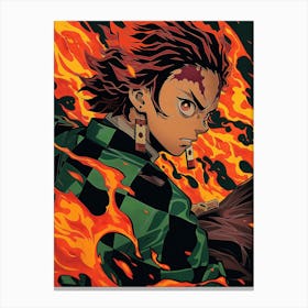 Tanjiro Kamado Demon Slayer Canvas Print