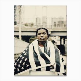 Asap Rocky Music Portrait Canvas Print