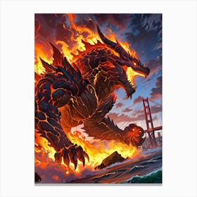 Godzilla 2 Canvas Print