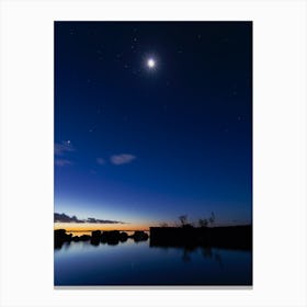 Long exposure over the water Canvas Print