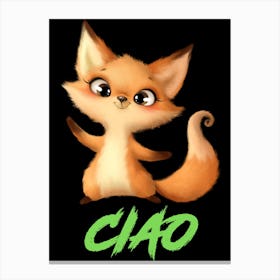 Ciao Red Fox Canvas Print