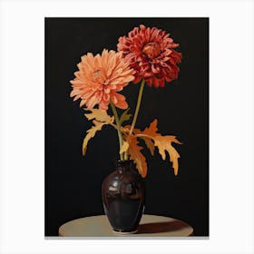 Bouquet Of Gaillardia Flowers, Autumn Fall Florals Painting 3 Canvas Print