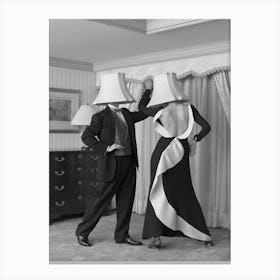 Dancing Lampshades Canvas Print