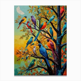 Birds In The Tree Canvas Print