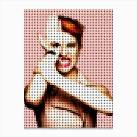 Hayley Williams Paramore In Style Dots Canvas Print