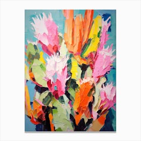 Cactus Painting Notocactus 4 Canvas Print