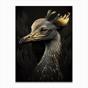 Golden bird Canvas Print