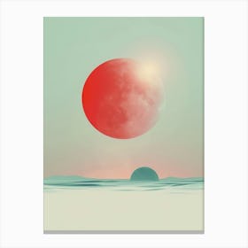 Red Moon Canvas Print