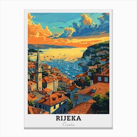 Rijeka Travel Canvas Print