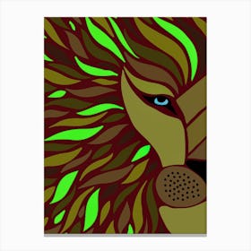 Lion Head 1 Canvas Print