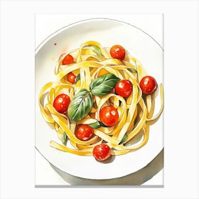 Fettuccine With Cherry Tomatoes Toile