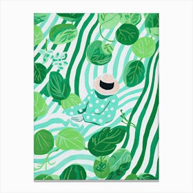 Mint Summer Illustration 7 Canvas Print