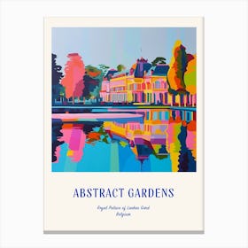 Colourful Gardens Royal Palace Of Laeken Gard Belgium 2 Blue Poster Canvas Print