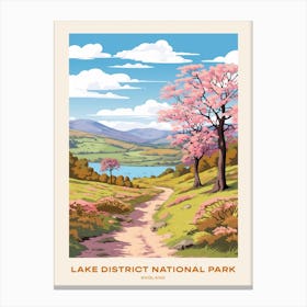 Lake District National Park England Hike Poster Canvas Print