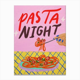 Pasta Night 1 Canvas Print