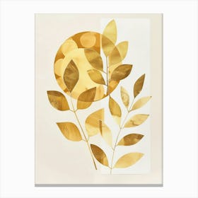 Golden Leaves 5 Canvas Print