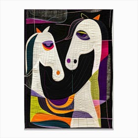 Two Horses 3 Canvas Print