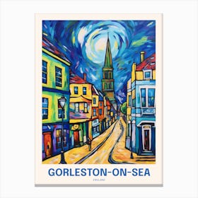Gorleston On Sea England 2 Uk Travel Poster Canvas Print