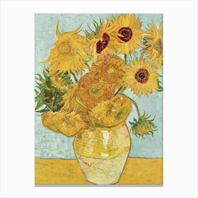 Sunflowers In A Vase 5 Canvas Print