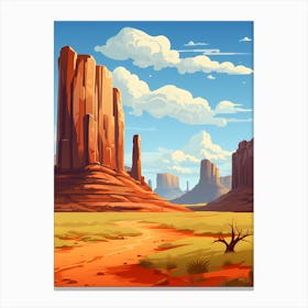 Landscape In The Desert Canvas Print