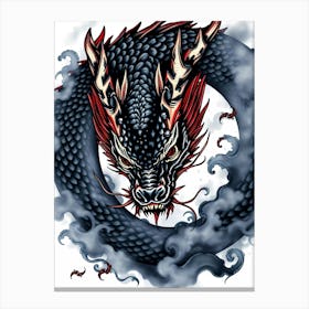 Dragon Tattoo Design Canvas Print