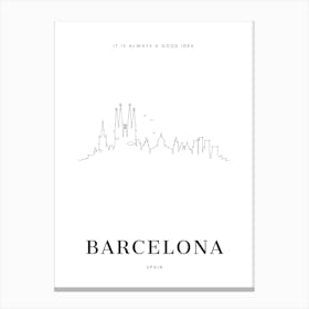 Barcelona Canvas Print