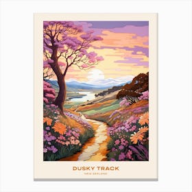 Dusky Track New Zealand 1 Hike Poster Canvas Print