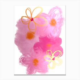 Tropical Flower Breeze Canvas Print