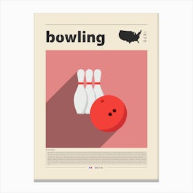 Bowling Canvas Print