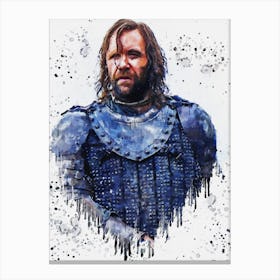Sandor Clegane Game Of Thrones Painting 1 Canvas Print