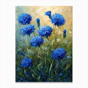 Blue Cornflowers 7 Canvas Print