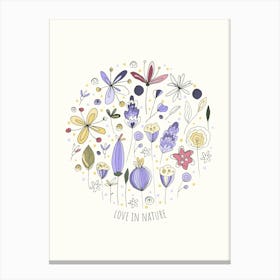 Love In Nature Kids and Nursery Canvas Print