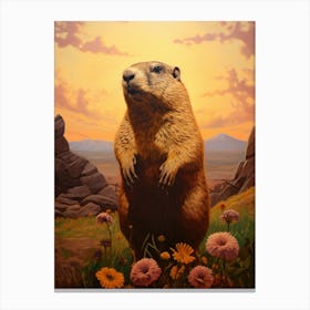 Groundhog 1 Canvas Print